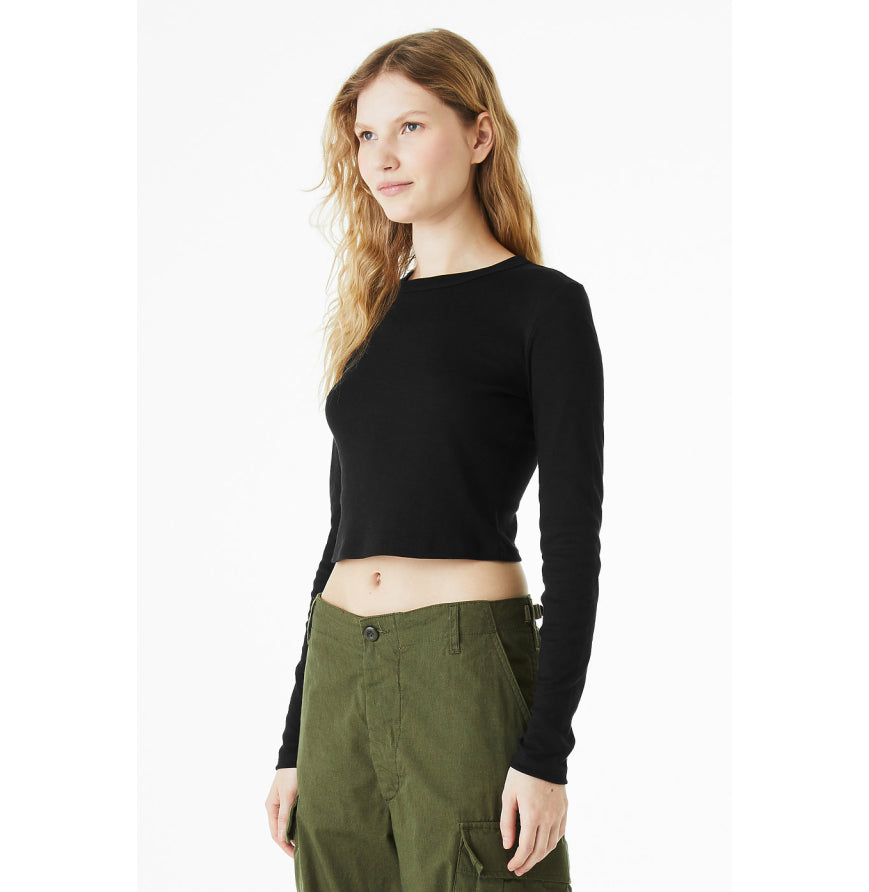 Bella + Canvas 1501BE Ladies' Micro Ribbed Long Sleeve Baby Tee