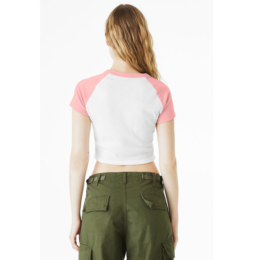 Bella + Canvas 1201 Ladies' Micro Ribbed Raglan Baby Tee