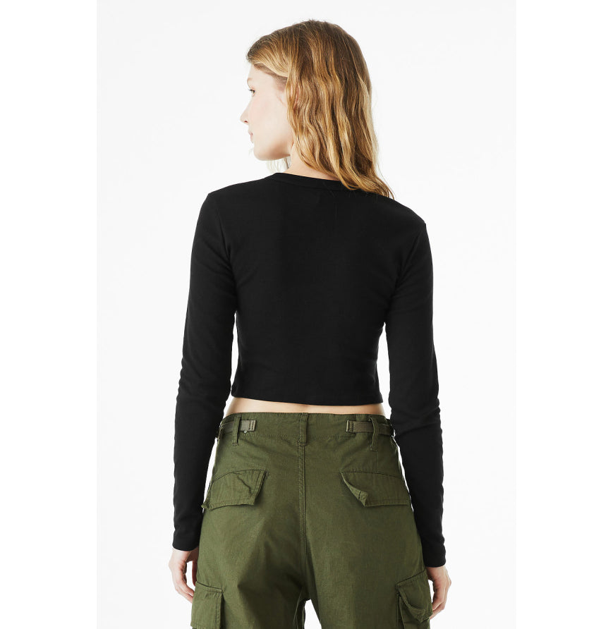 Bella + Canvas 1501BE Ladies' Micro Ribbed Long Sleeve Baby Tee
