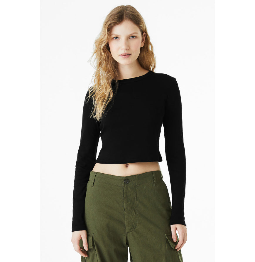Bella + Canvas 1501BE Ladies' Micro Ribbed Long Sleeve Baby Tee