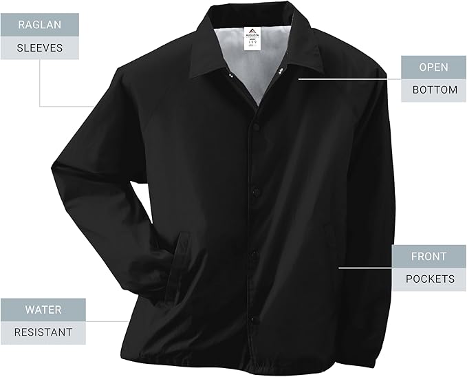 Augusta Sportswear mens Nylon Coach's Jacket/Lined
